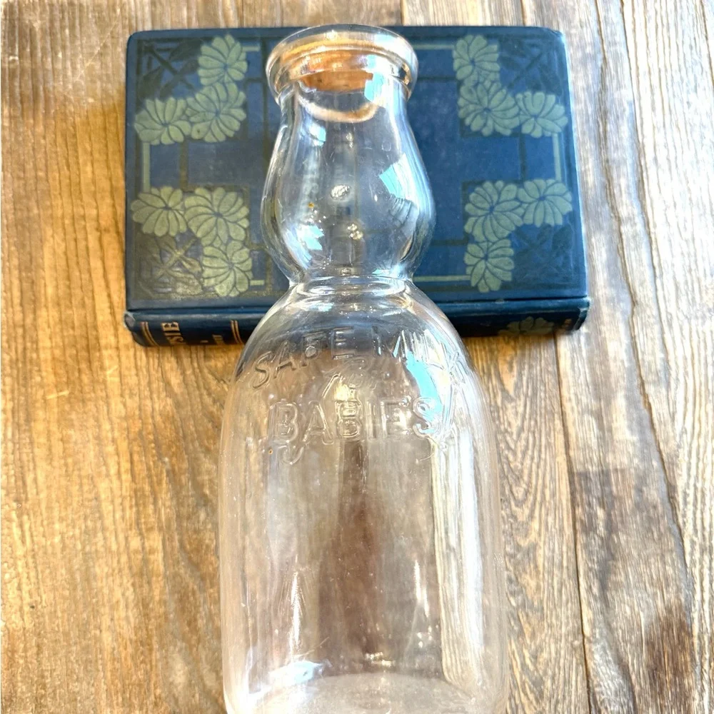 Vintage Clear Glass Baby Bottle